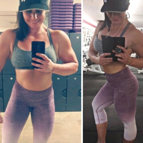 Ombre printed leggings yoga pants - Picture 3 of 4